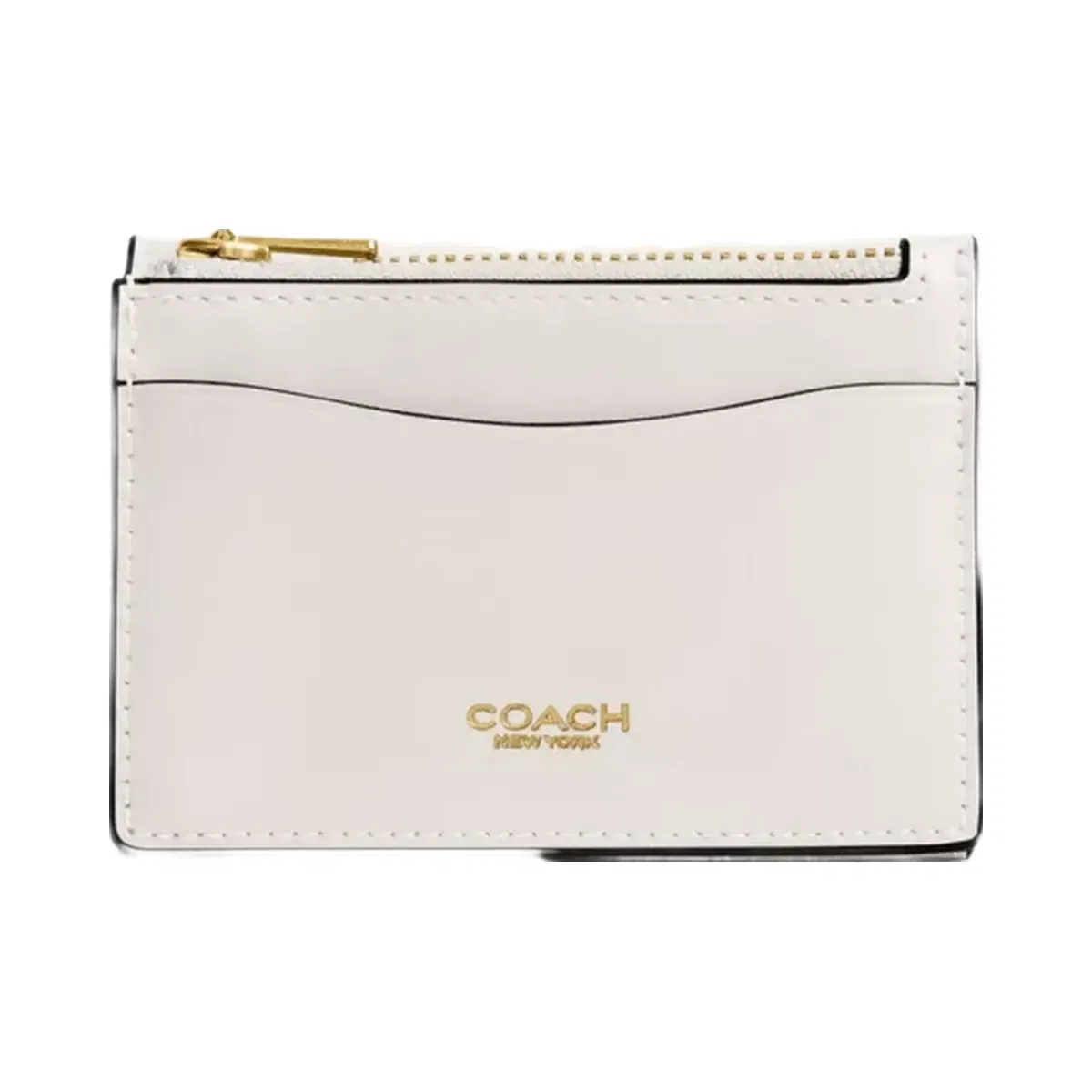 Coach Essential Card Holder Wallet in Brass Chalk