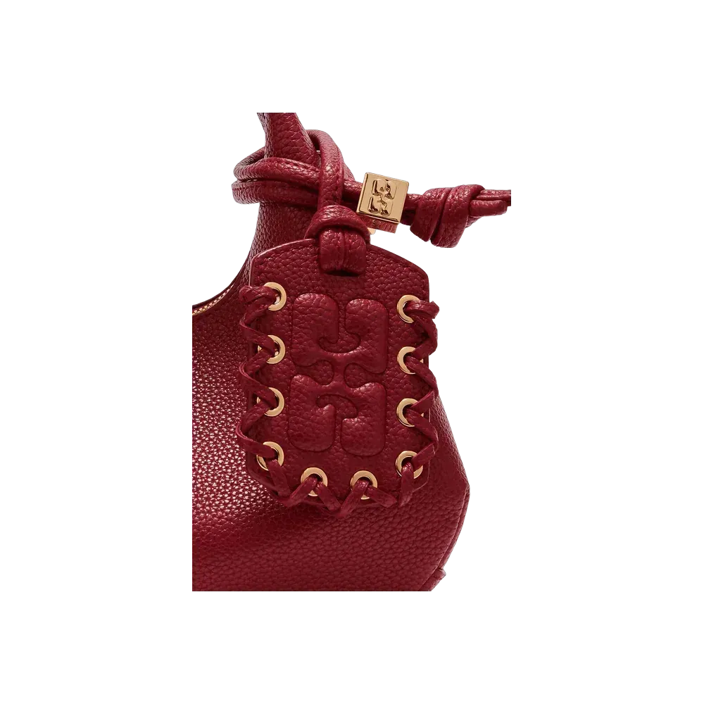 Ganni Grained Mini Hobo Bag