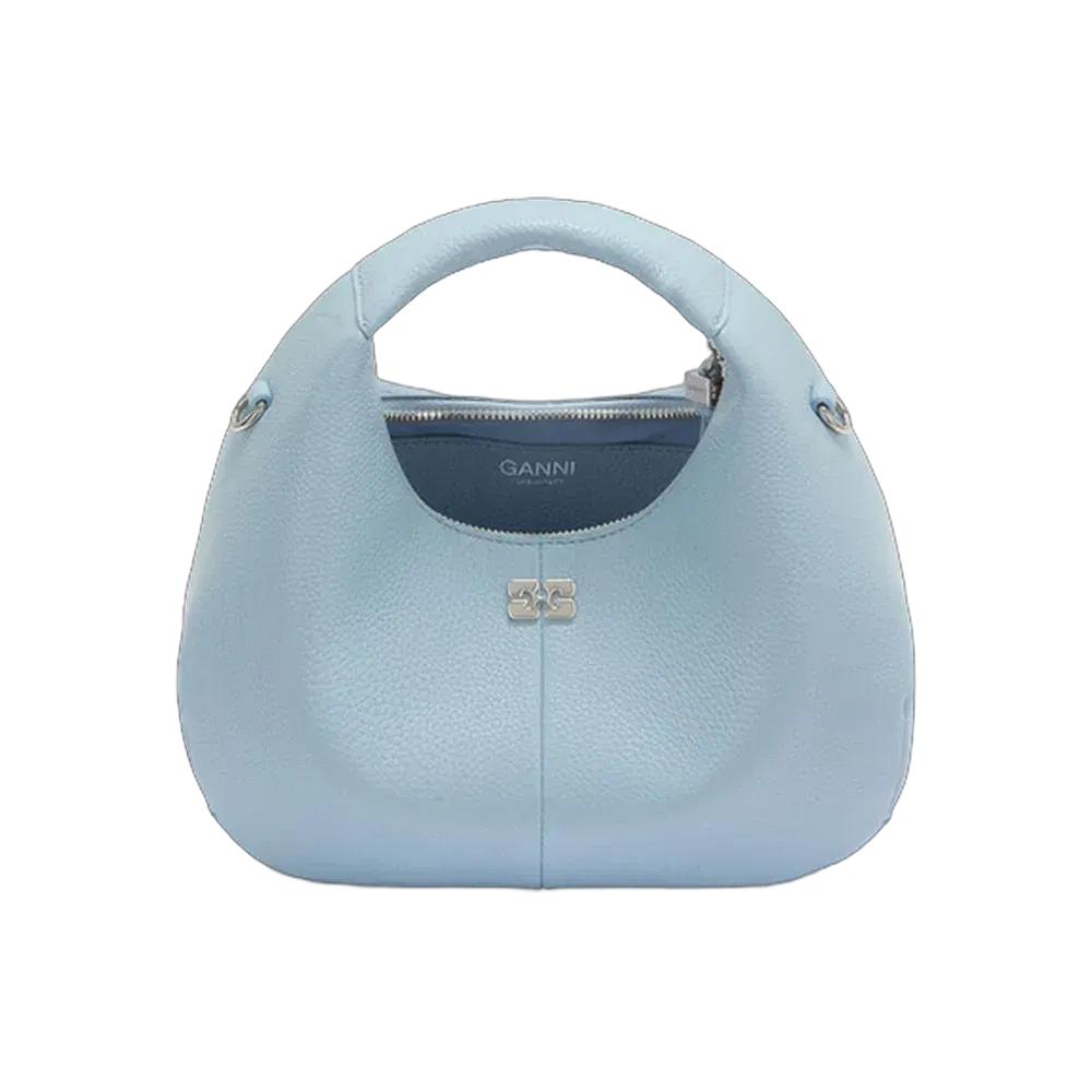 Ganni Mini Hobo Bag in Blue
