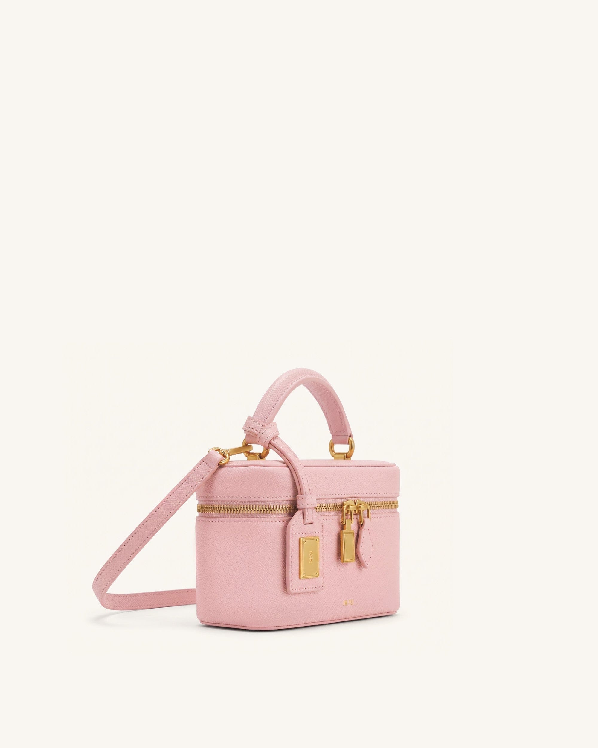 JW PEI Cleo Box Shape Top Handle Bag Pink