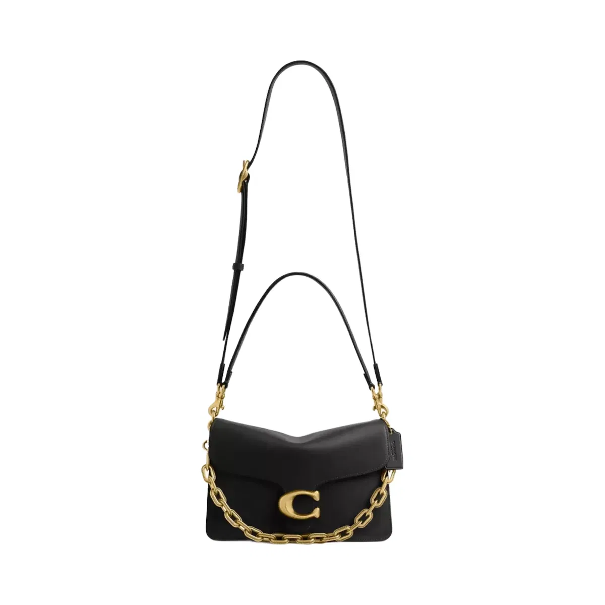 Coach Chain Tabby Shoulder Bag in Brass Black