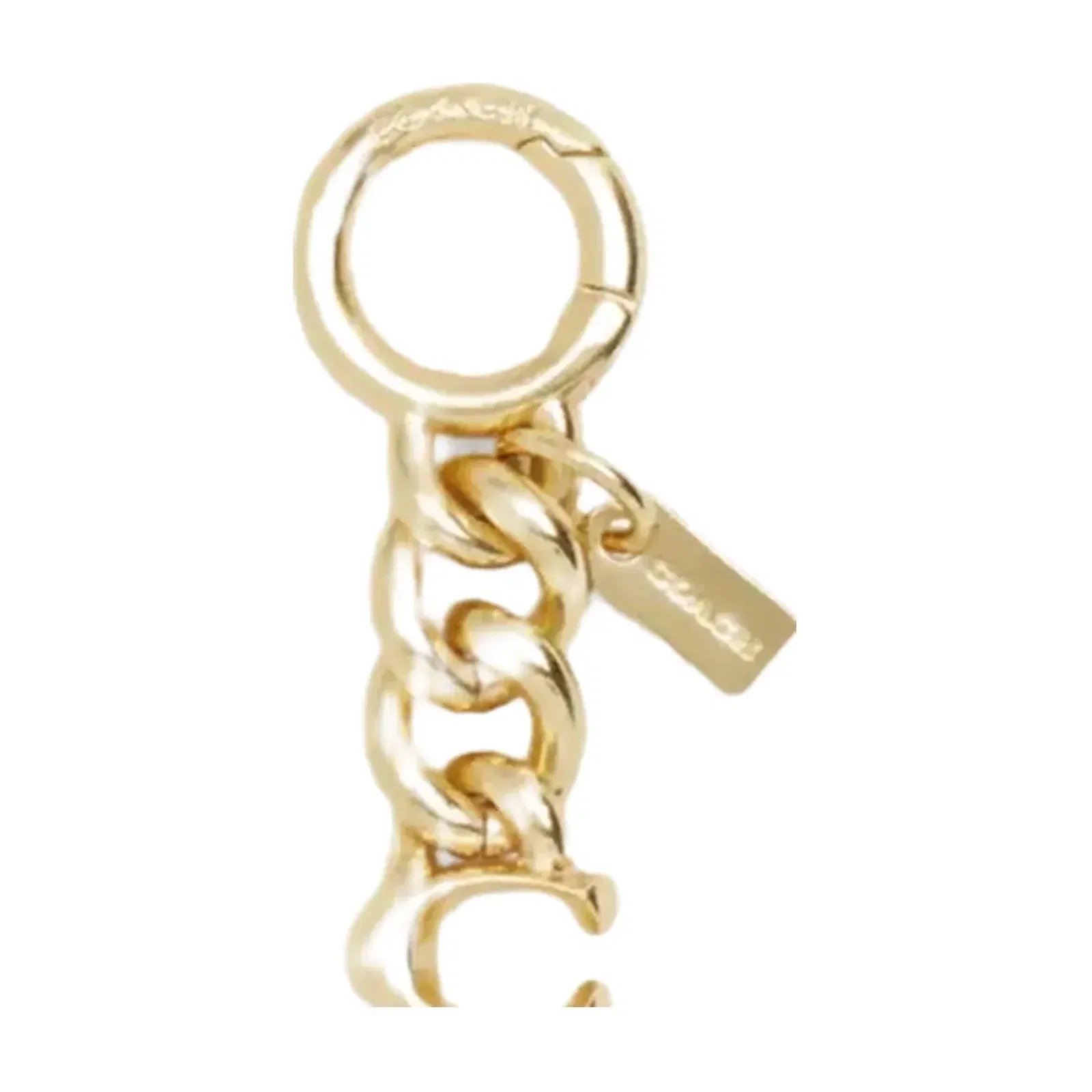 Coach Signature Strap Extender in Gold Gold