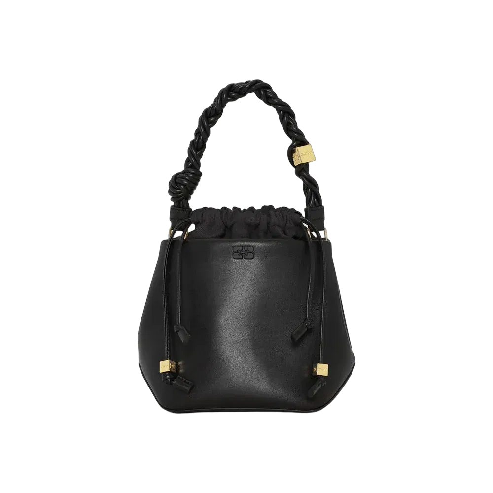 Ganni Black Bou Bucket Bag
