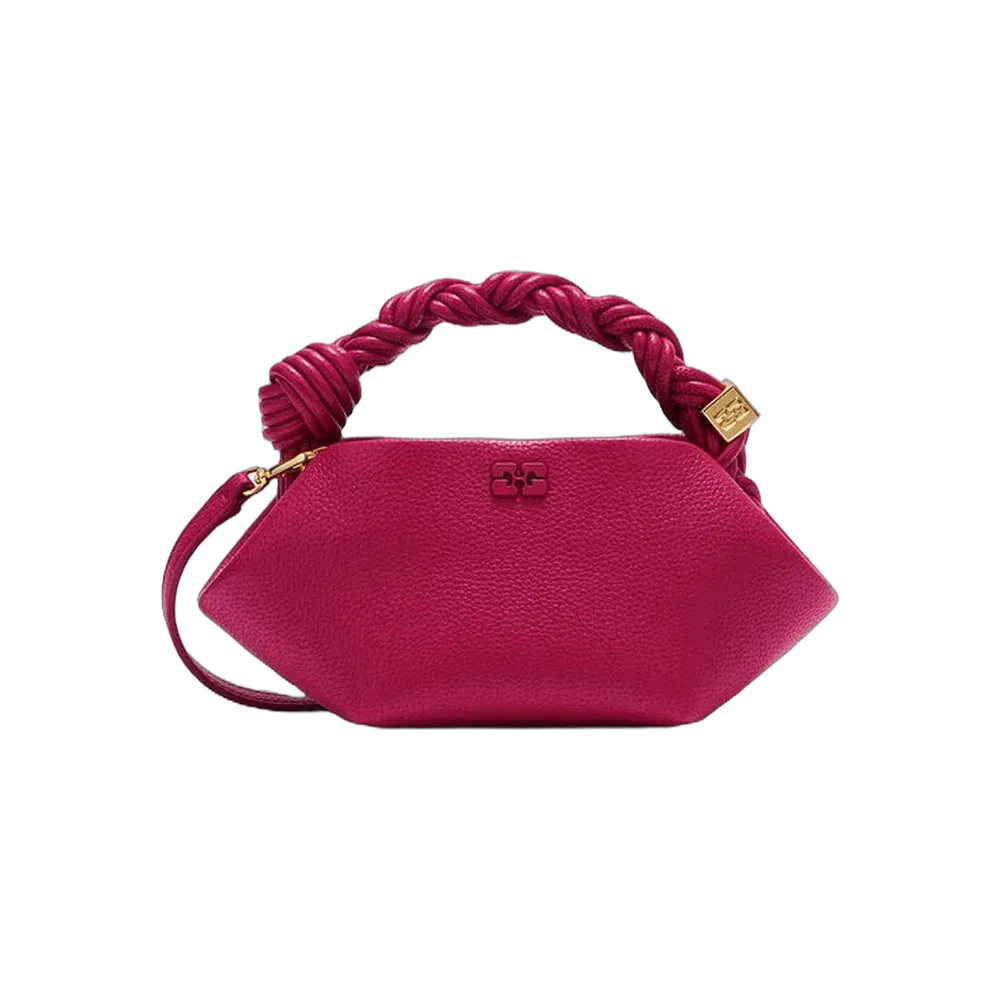 Ganni Mini Bou Bag in Grained Red