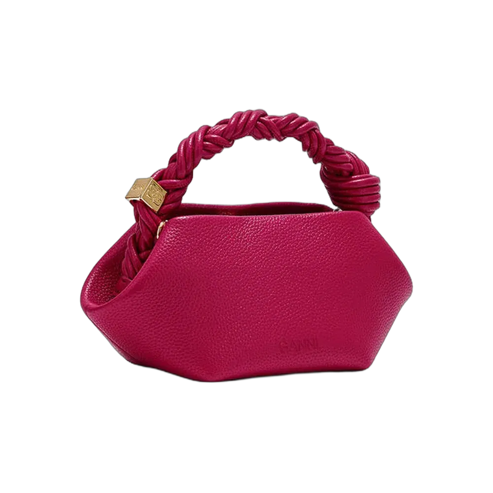 Ganni Mini Bou Bag in Grained Red