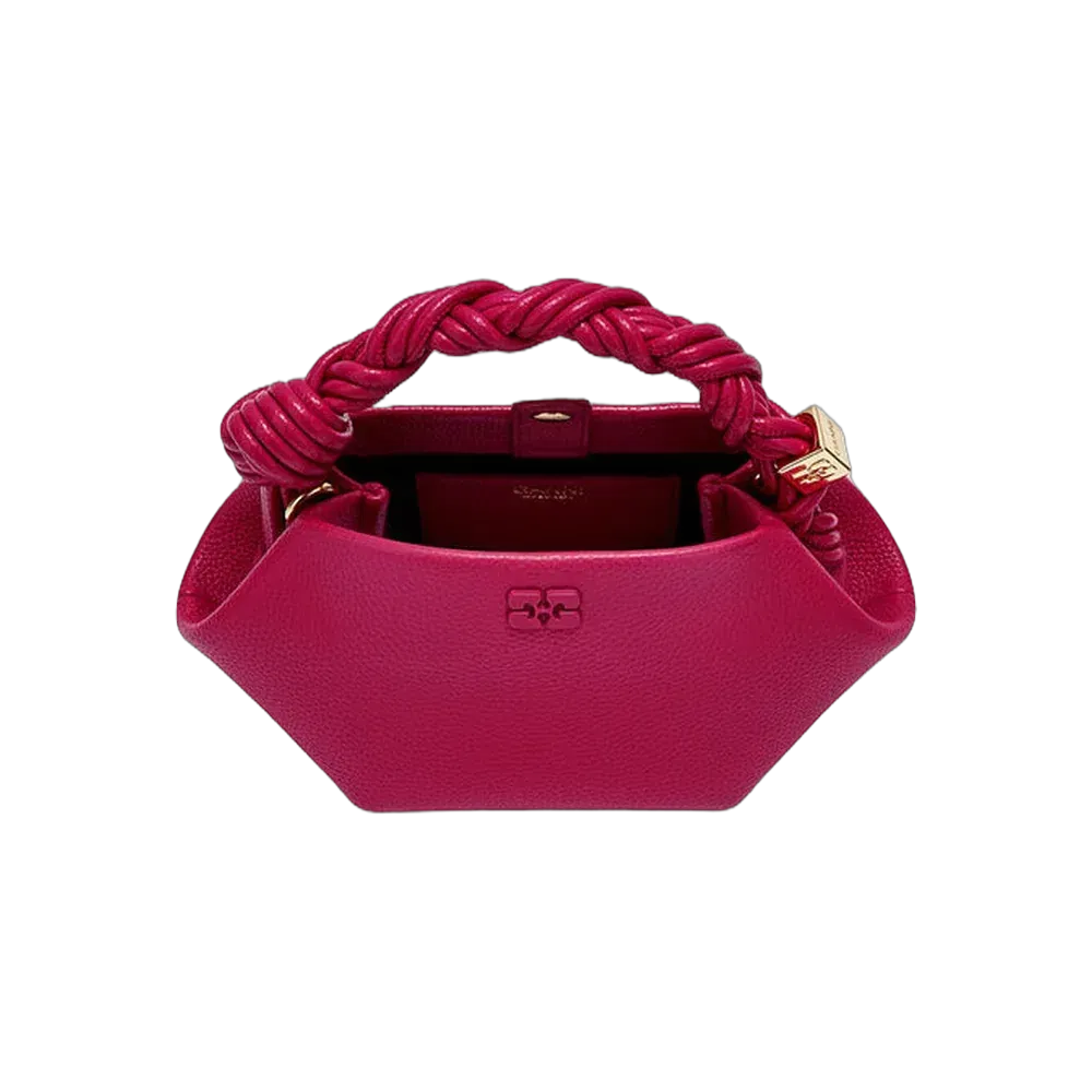 Ganni Mini Bou Bag in Grained Red