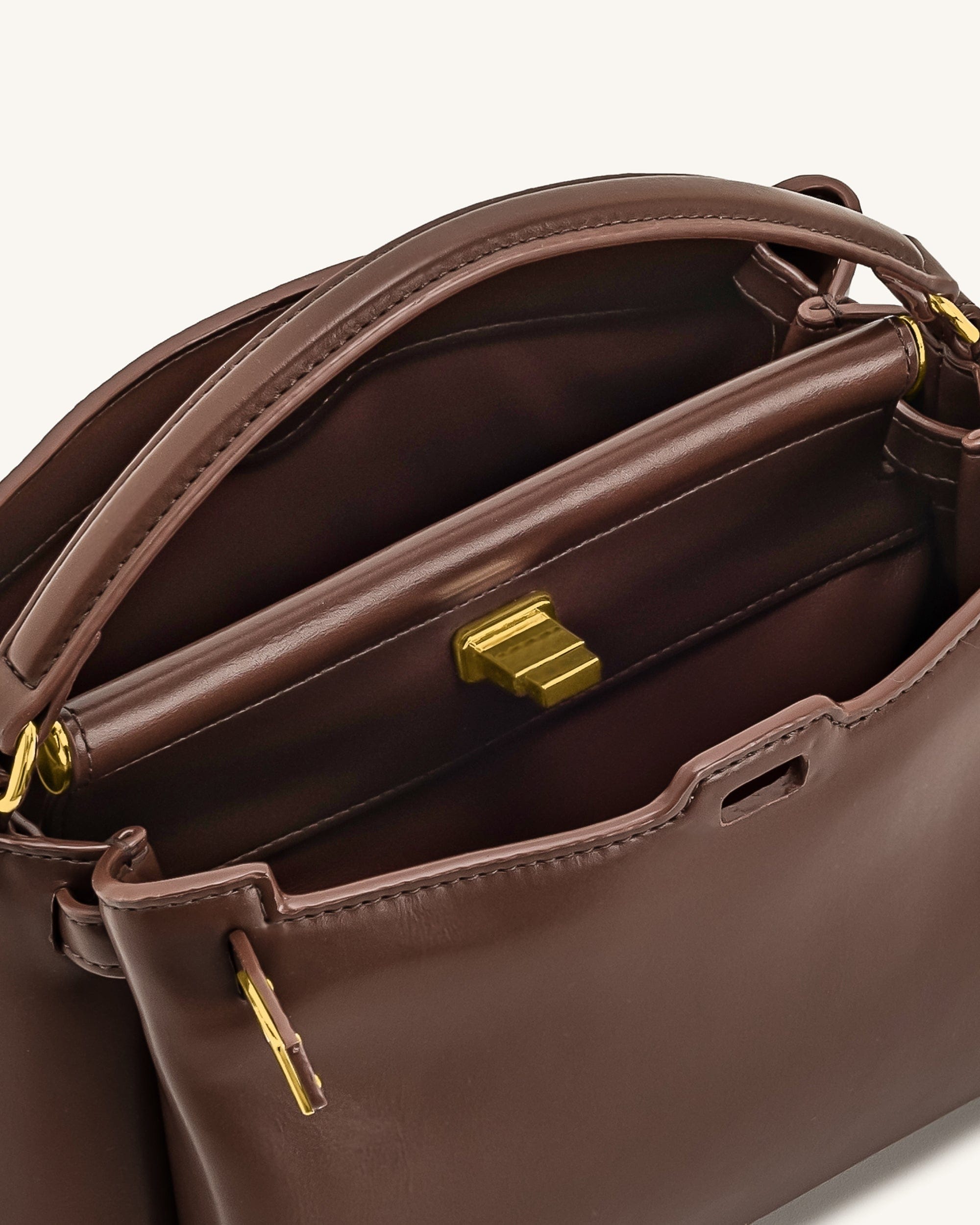 JW PEI Carmen Top Handle Bag Reddish Brown