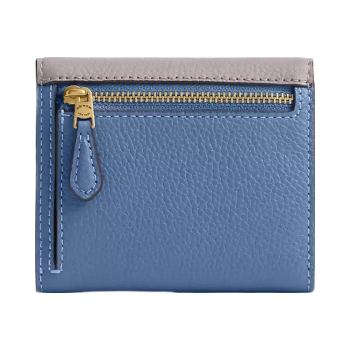 Coach Mila Small Flap Wallet In Colorblock in Brass Ash Multi