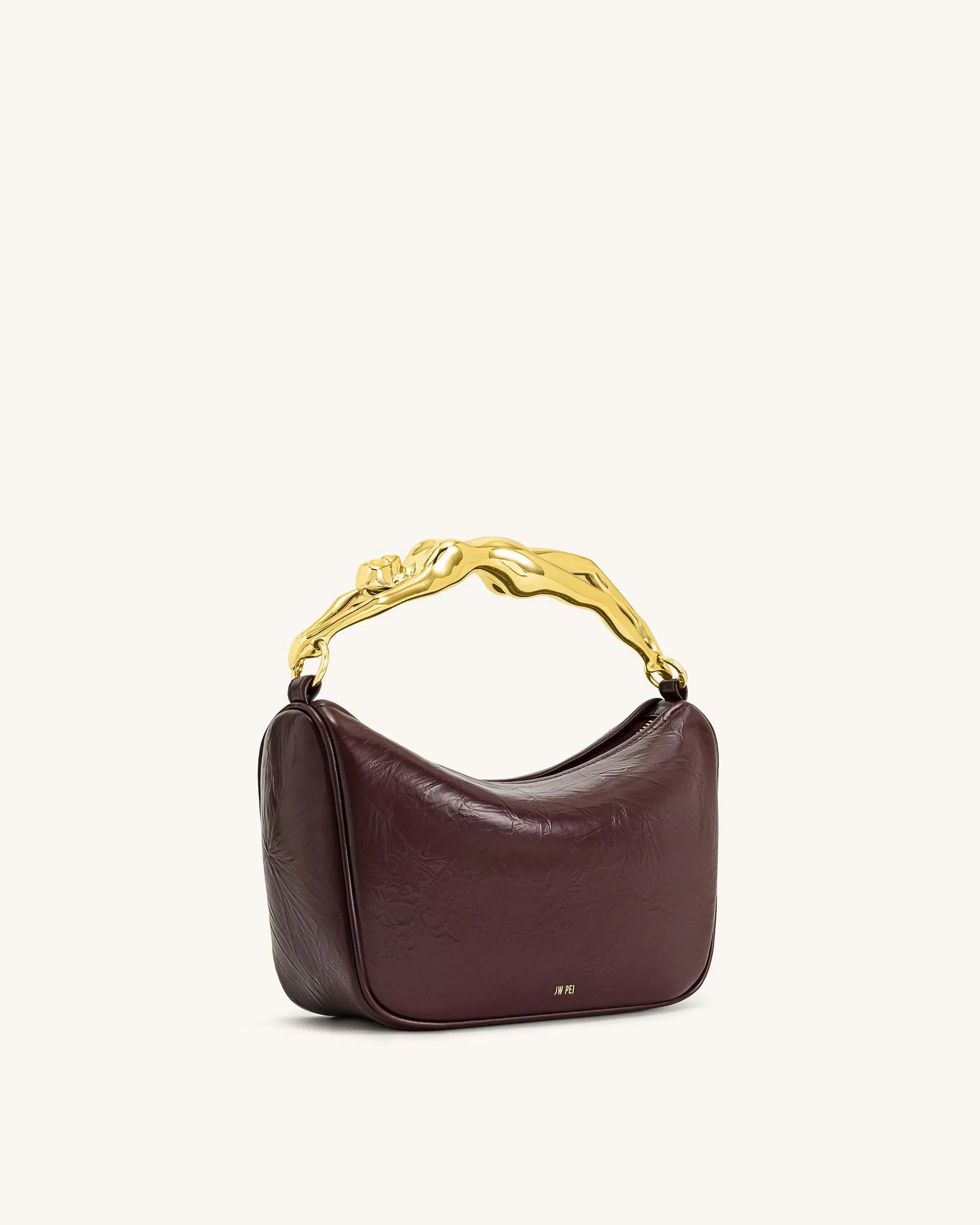 JW PEI Jenny Human shaped Handle Handbag Deep Burgundy