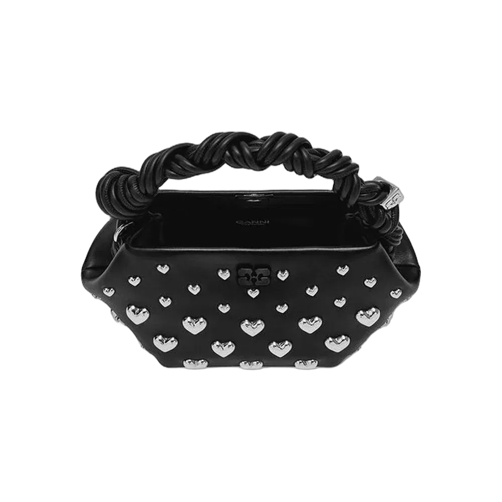 Ganni Mini Bou Bag in Black Studs