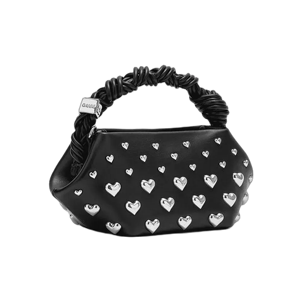 Ganni Mini Bou Bag in Black Studs