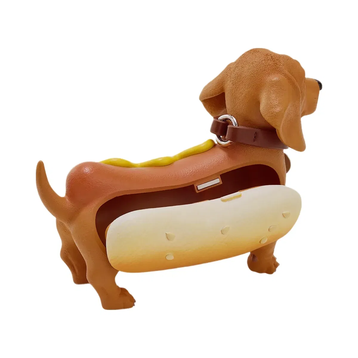 JW PEI Dachshund Hot Dog Bag Brown/Yellow