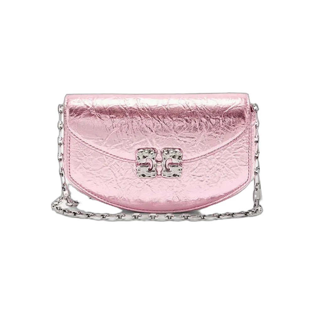 Ganni Lulu Wallet On Chain in Metallic