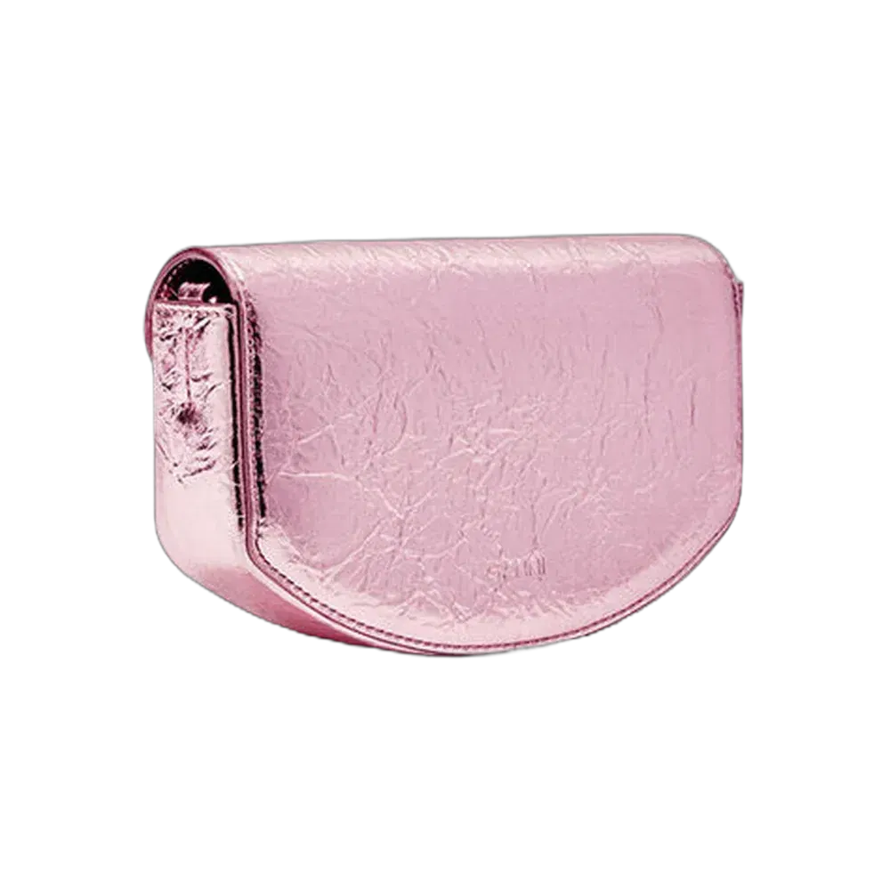Ganni Lulu Wallet On Chain in Metallic