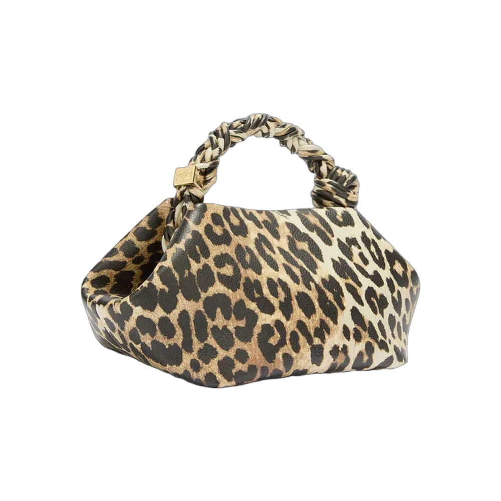 Ganni Daisy Duck Leopard Small Bou Bag