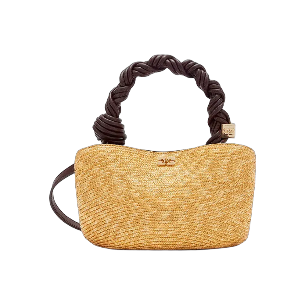Ganni Mini Bou Bag in Straw