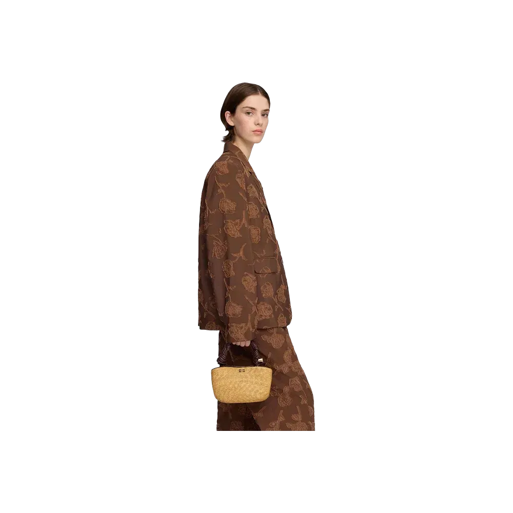Ganni Mini Bou Bag in Straw