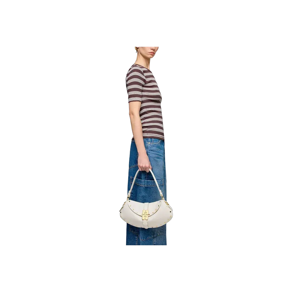 Ganni B-Kat Bag Studs in White