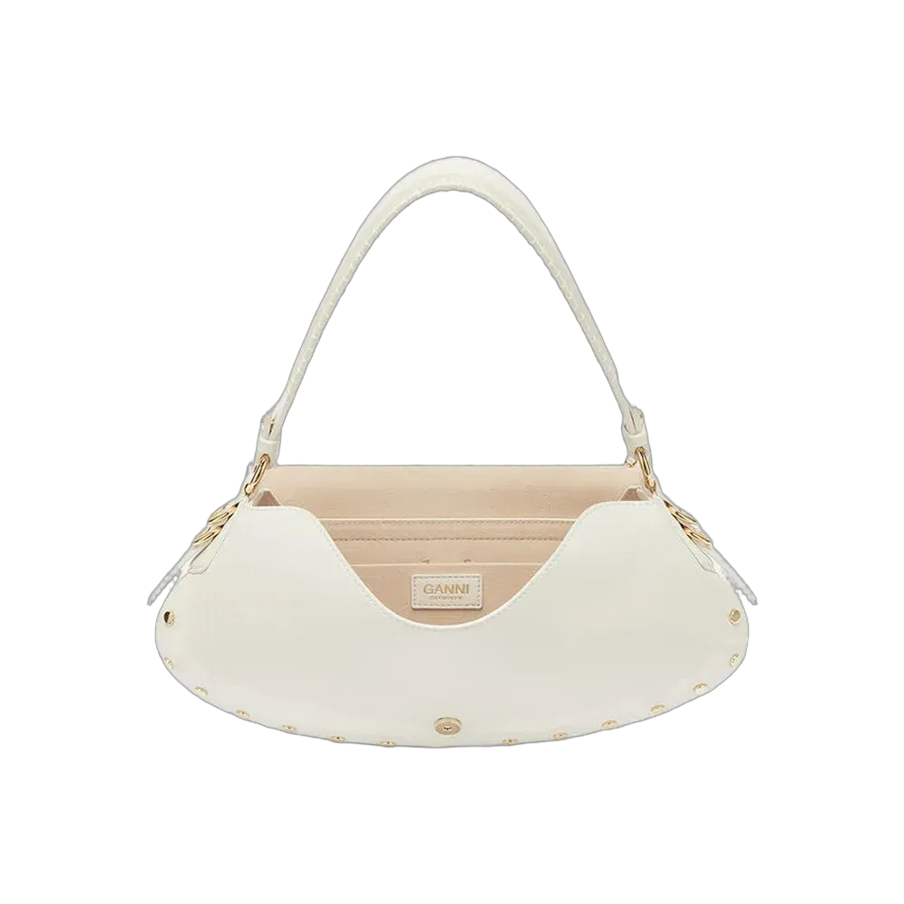 Ganni B-Kat Bag Studs in White