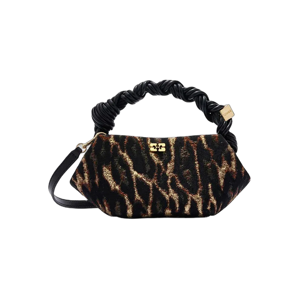 Ganni Metallic Cloque Mini Bou Bag