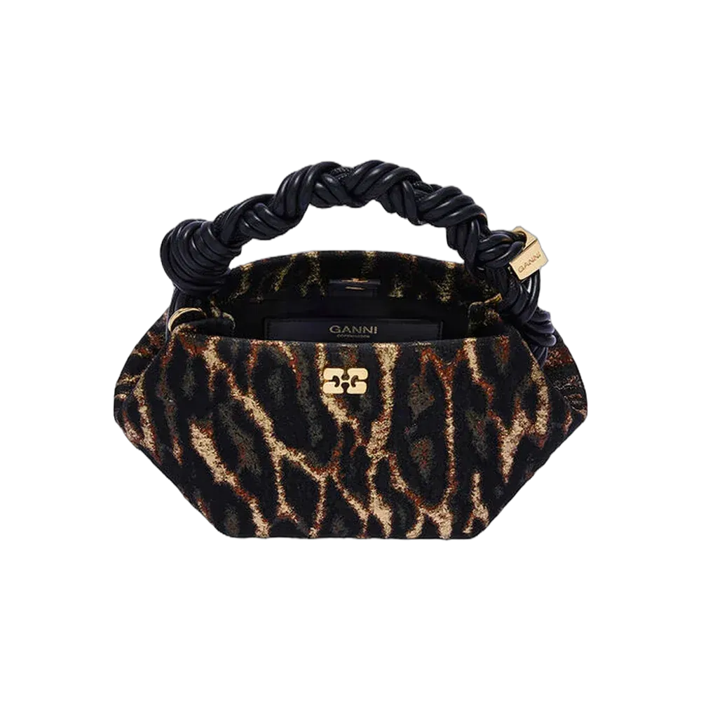 Ganni Metallic Cloque Mini Bou Bag