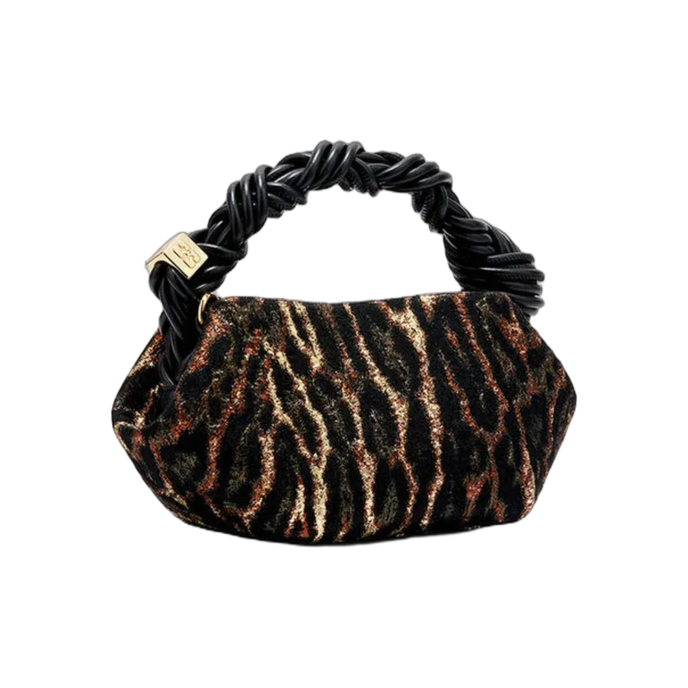 Ganni Metallic Cloque Mini Bou Bag