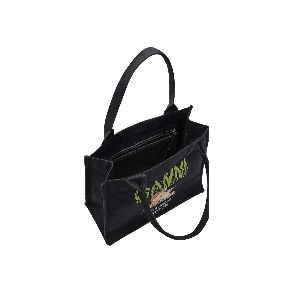 Ganni Pony Printed Large Tote