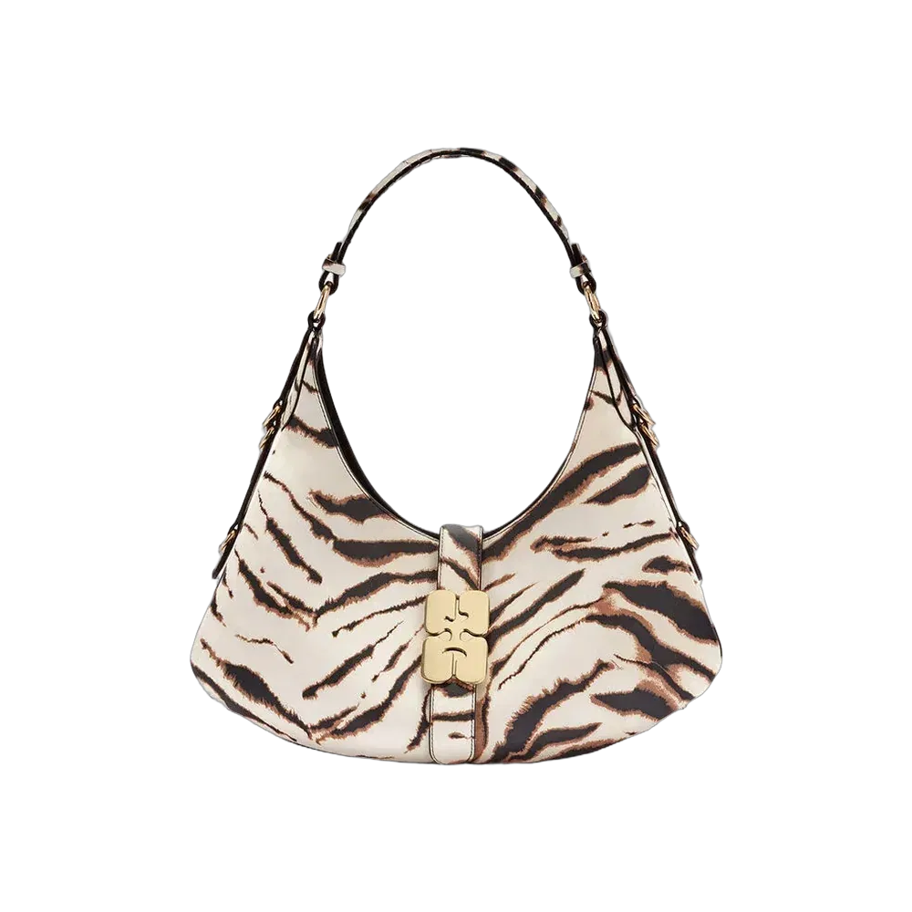 Ganni Small Kat Bag in Zebra