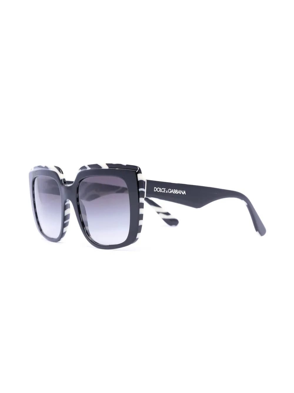 Zebra oversized square-frame sunglasses