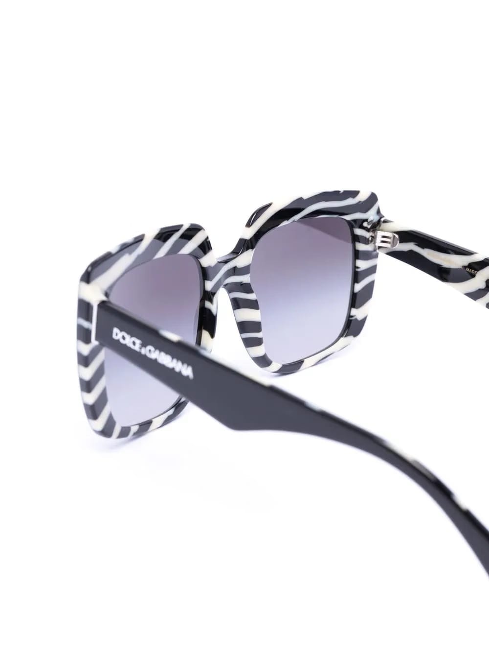 Zebra oversized square-frame sunglasses