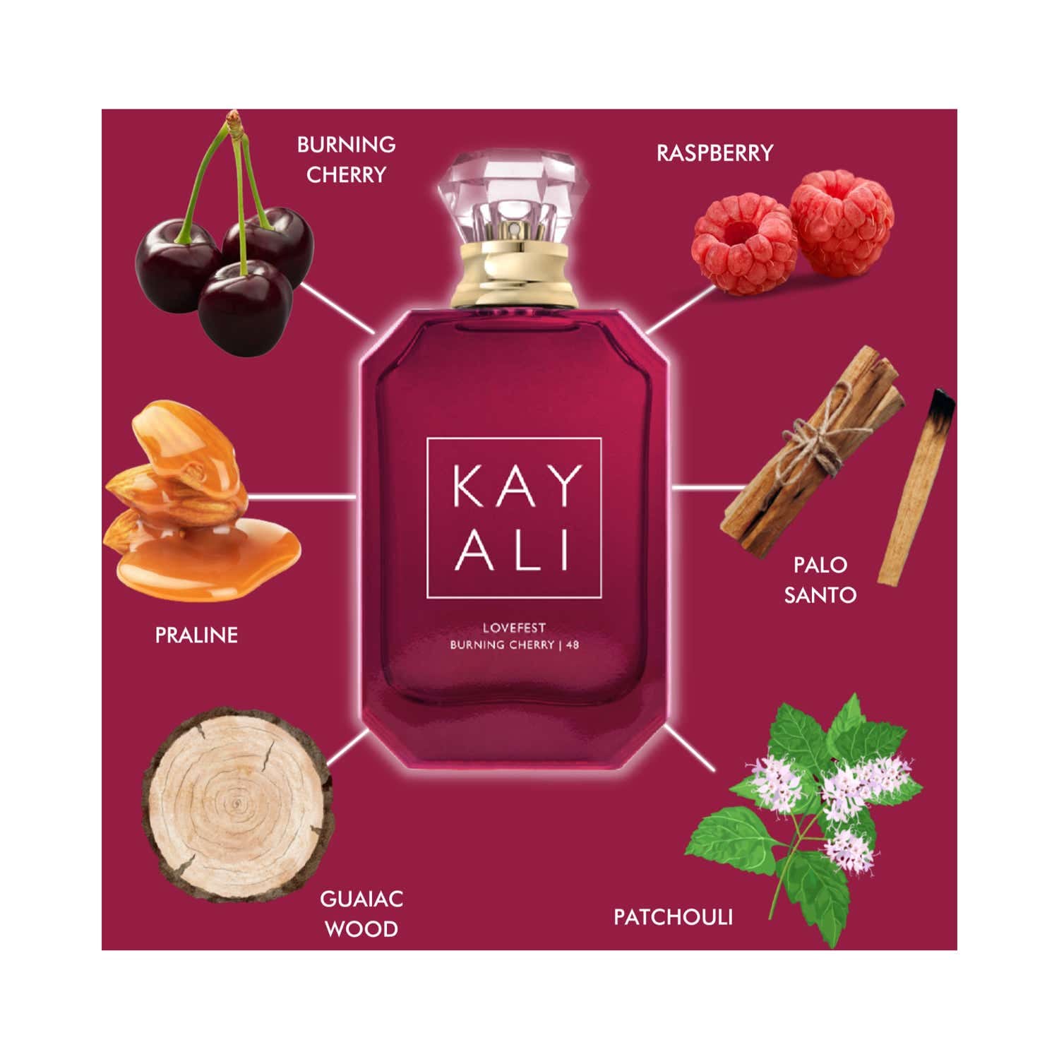 Kayali Lovefest Burning Cherry 48 Eau De Parfum (100ml) - Kayali