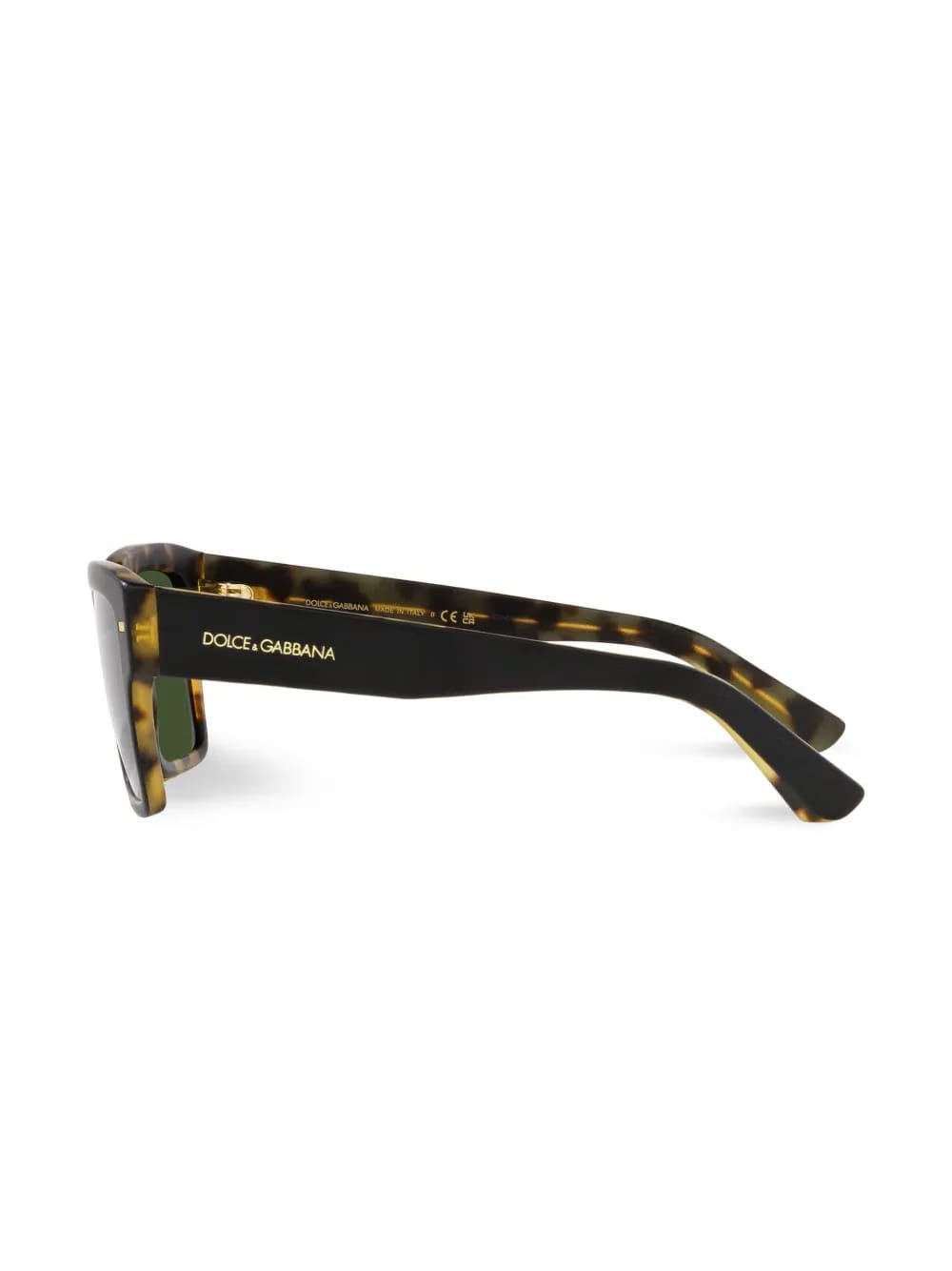 tortoiseshell-detail logo-arm sunglasses