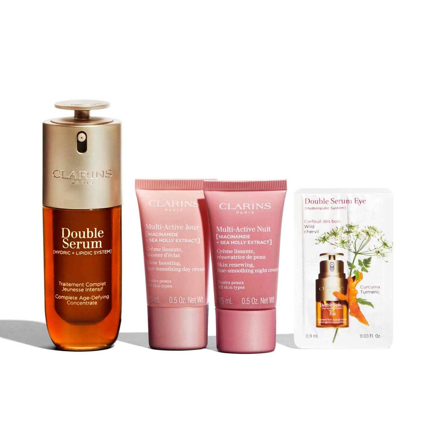 Clarins Double Serum & Multi-Active Kit (4 pcs) - Clarins