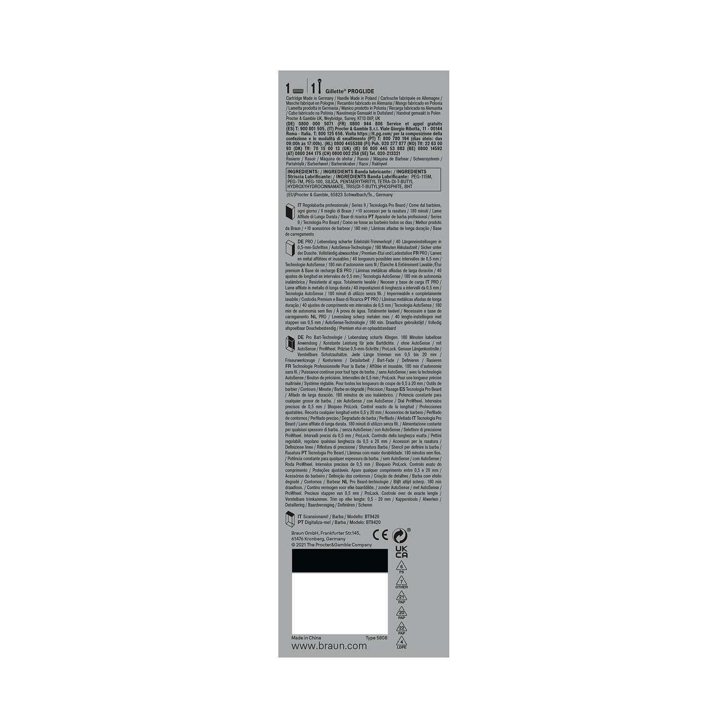 Braun Professional Beard Trimmer Series 9 - BT9420 - Braun