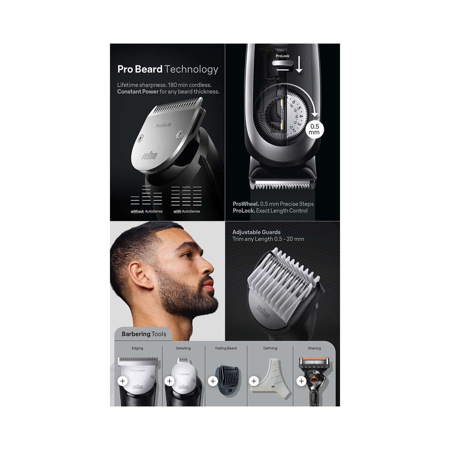 Braun Professional Beard Trimmer Series 9 - BT9420 - Braun