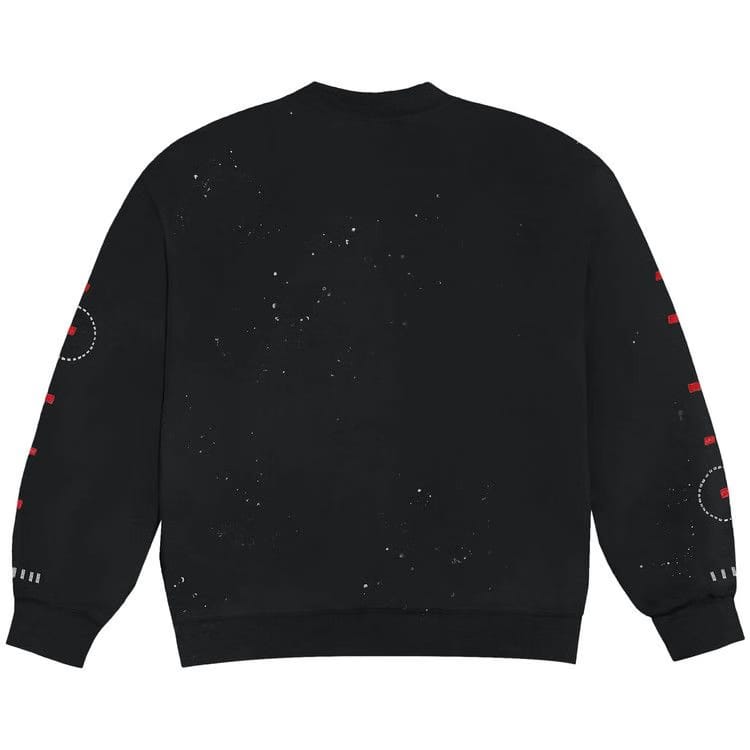 Cactus Jack by Travis Scott Stitched Crewneck Black