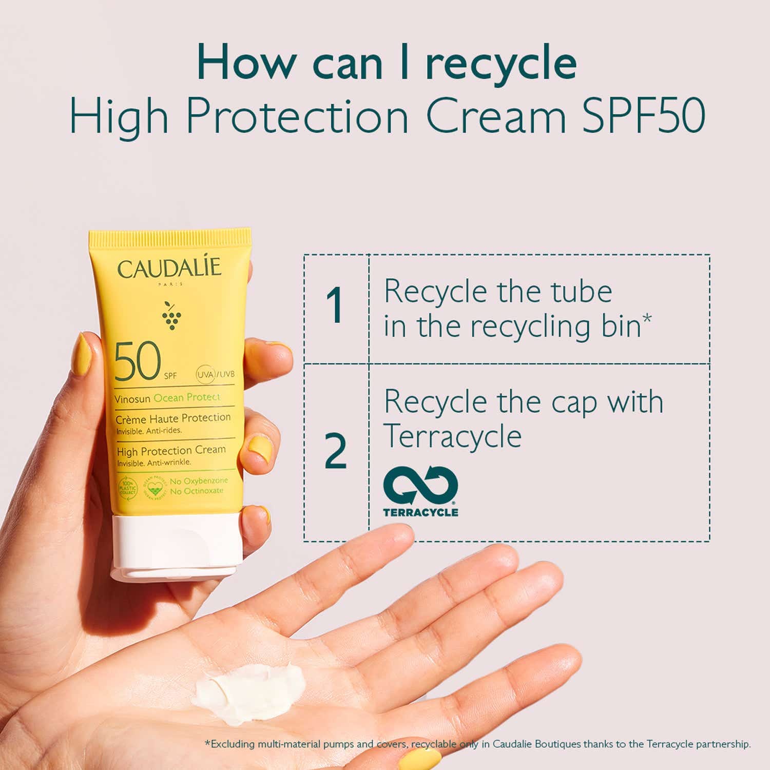 Caudalie Vinosun High Protection Cream SPF 50 (50ml) - Caudalie
