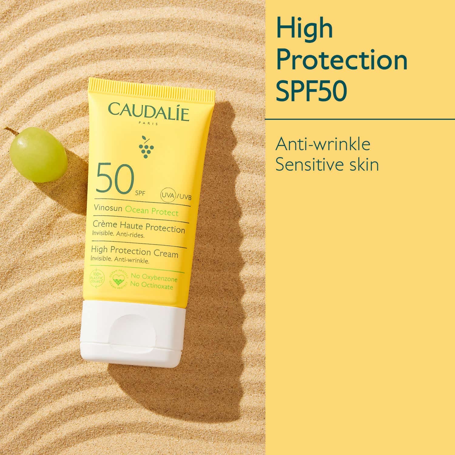 Caudalie Vinosun High Protection Cream SPF 50 (50ml) - Caudalie