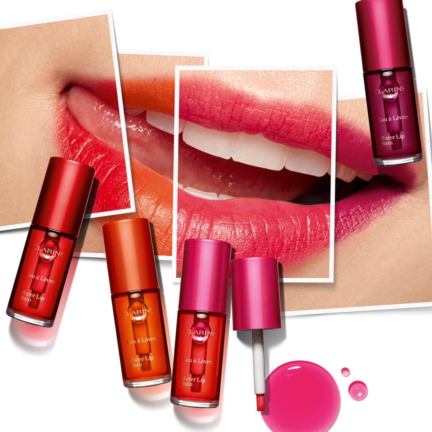 Clarins Water Lip Stain - 01 Water Pink (7 ml) - Clarins