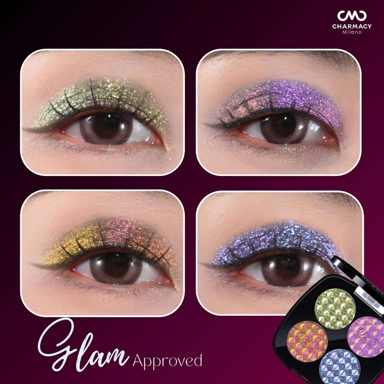 Charmacy Milano Insane Quad Eyeshadow Palette - 01 (3.6 g) - Charmacy Milano