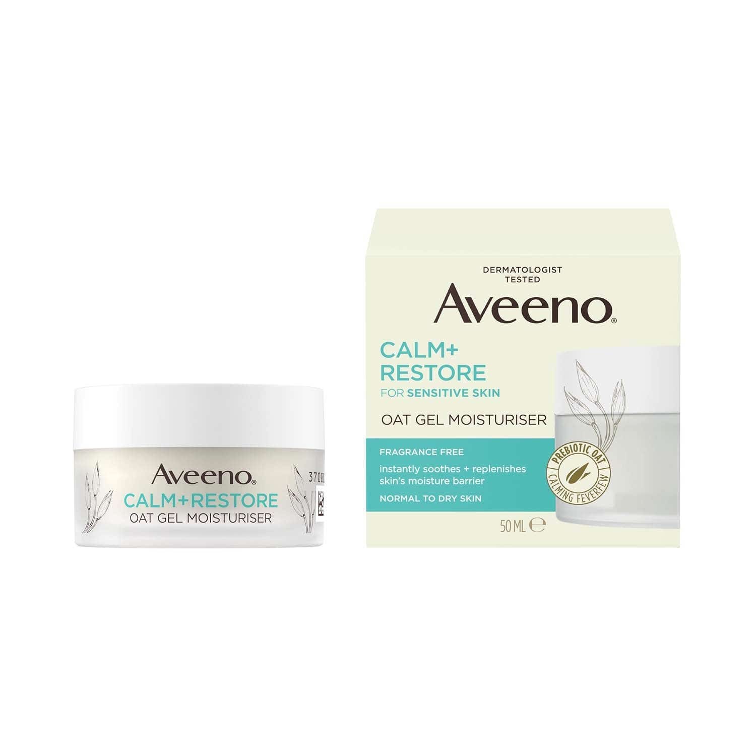 Aveeno Calm + Restore Oat Gel Moisturiser (50 g) - Aveeno