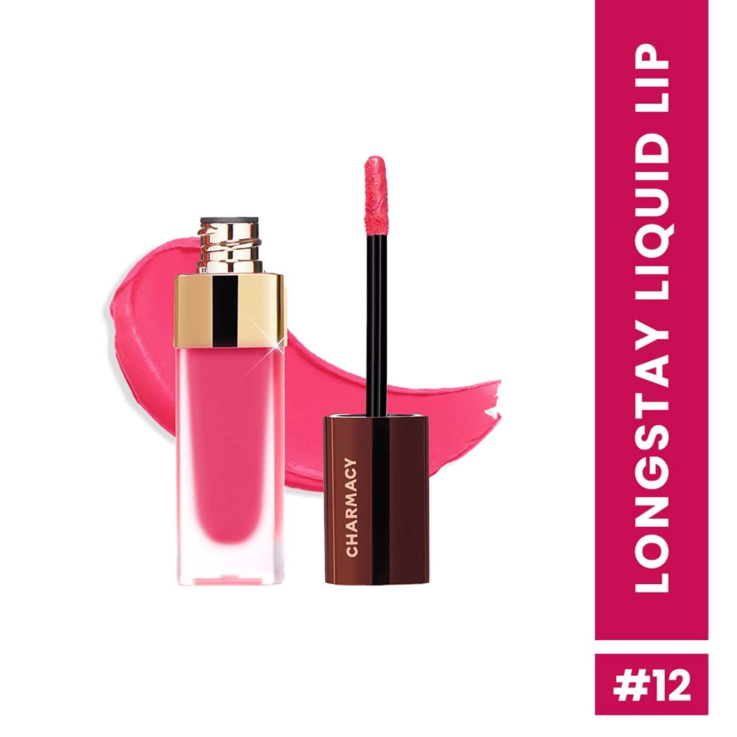 Charmacy Milano Stunning Longstay Liquid Lip - Fuchsia Desire No. 12 (5.6 ml) - Charmacy Milano