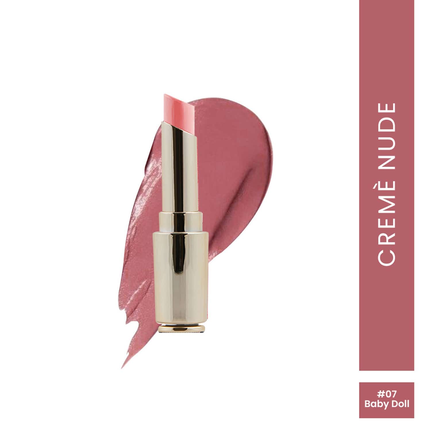 Charmacy Milano Flattering Nude Lipstick - 07 Baby Doll (3.8 g) - Charmacy Milano