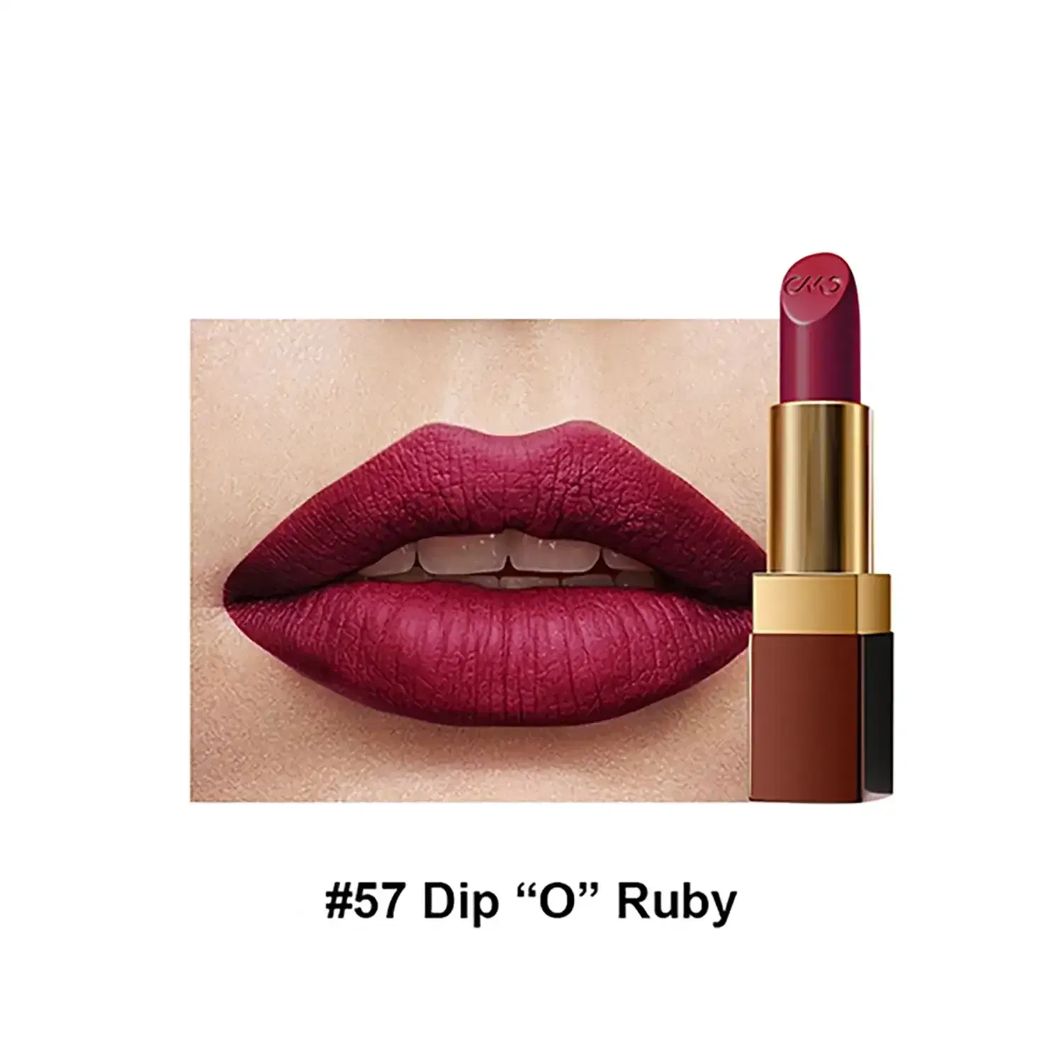 Charmacy Milano Soft Satin Matte Lipstick - Dip âOâ Ruby No. 57 (3.8 g) - Charmacy Milano