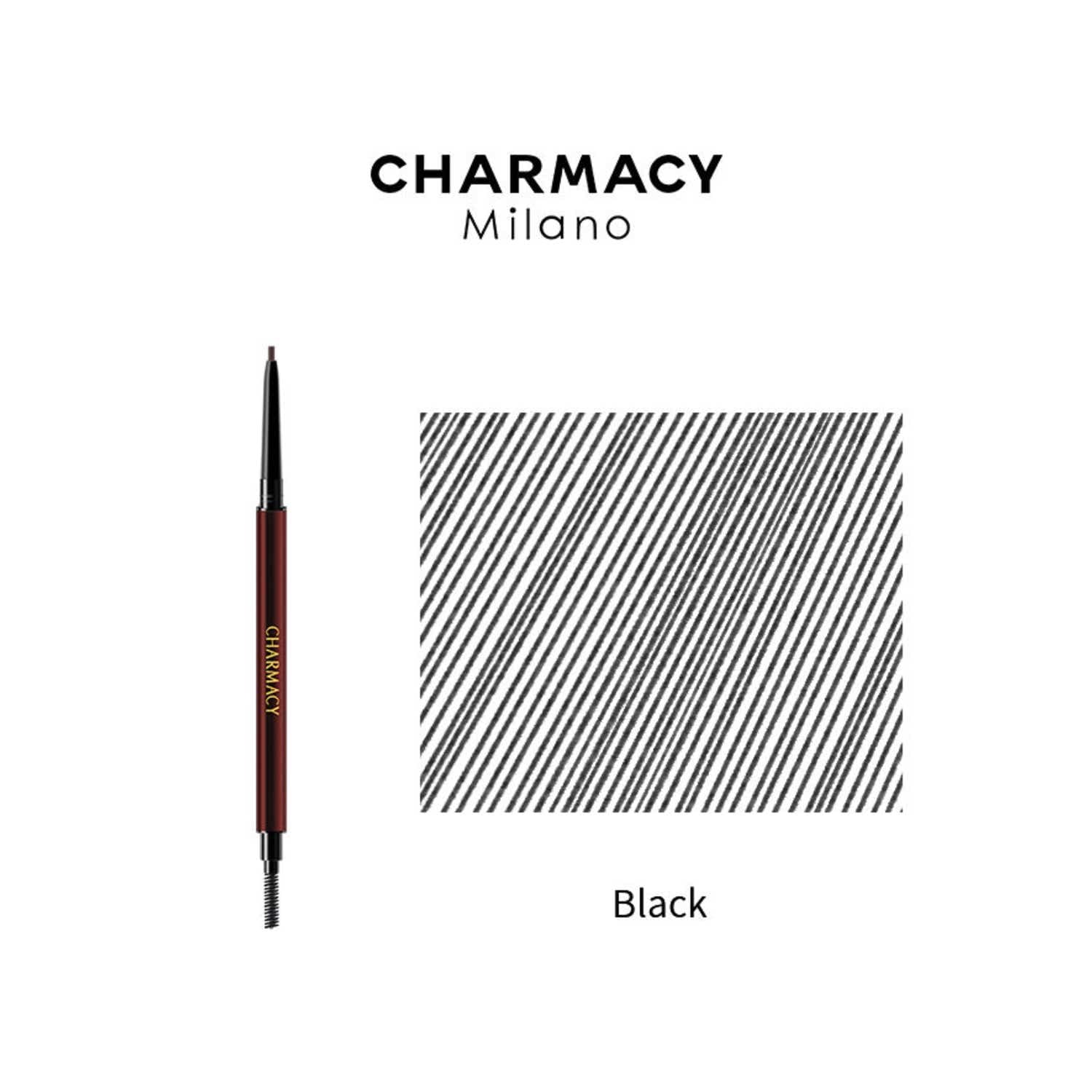 Charmacy Milano Ultra Defining Eyebrow Pencil - Black (0.10 g) - Charmacy Milano