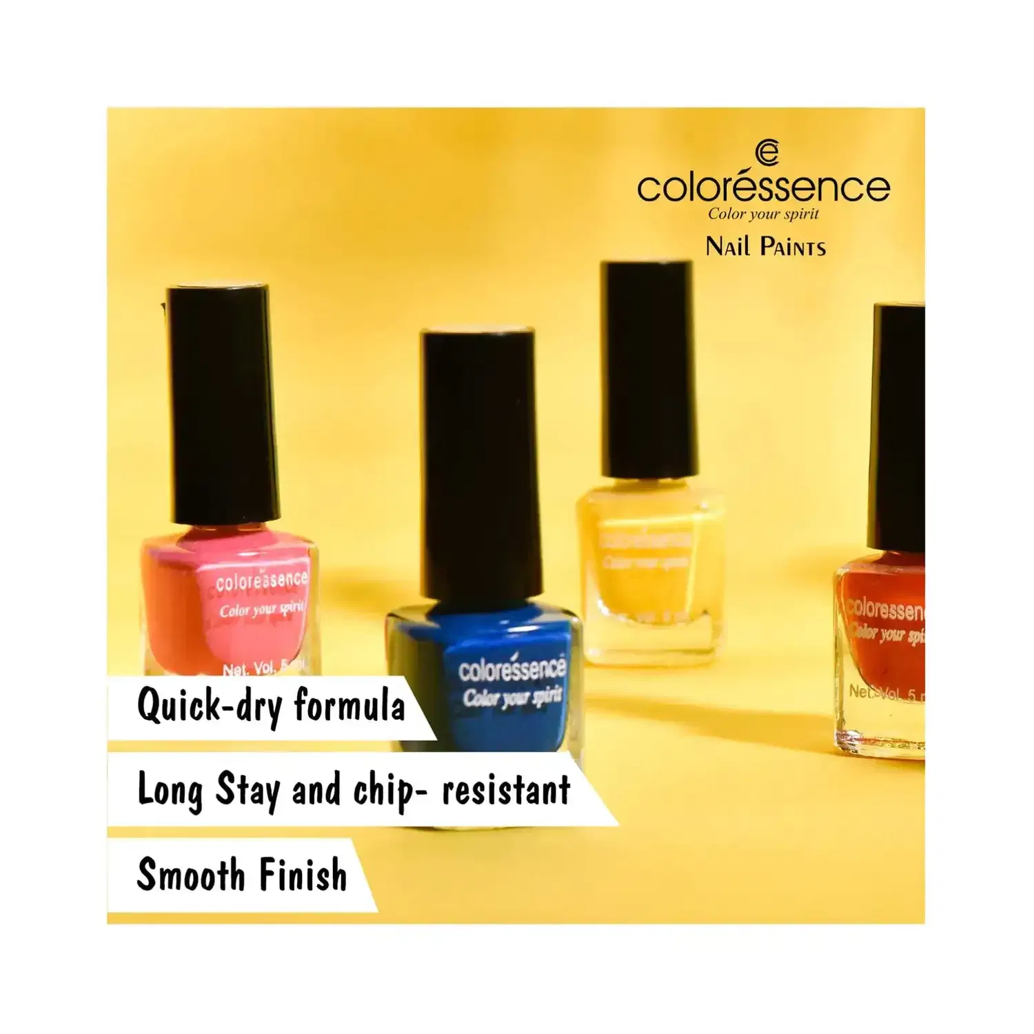 Coloressence Regular Nail Paint - Shy Rose (10 ml) - Coloressence