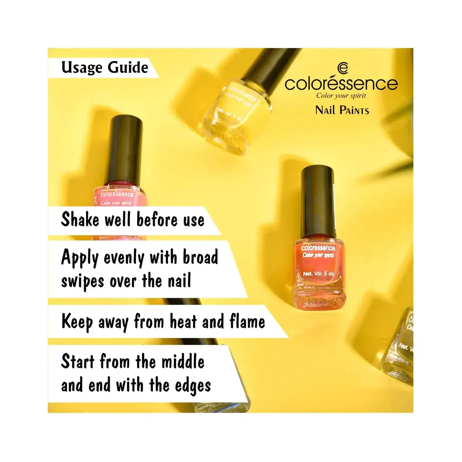 Coloressence Regular Nail Paint - Shy Rose (10 ml) - Coloressence