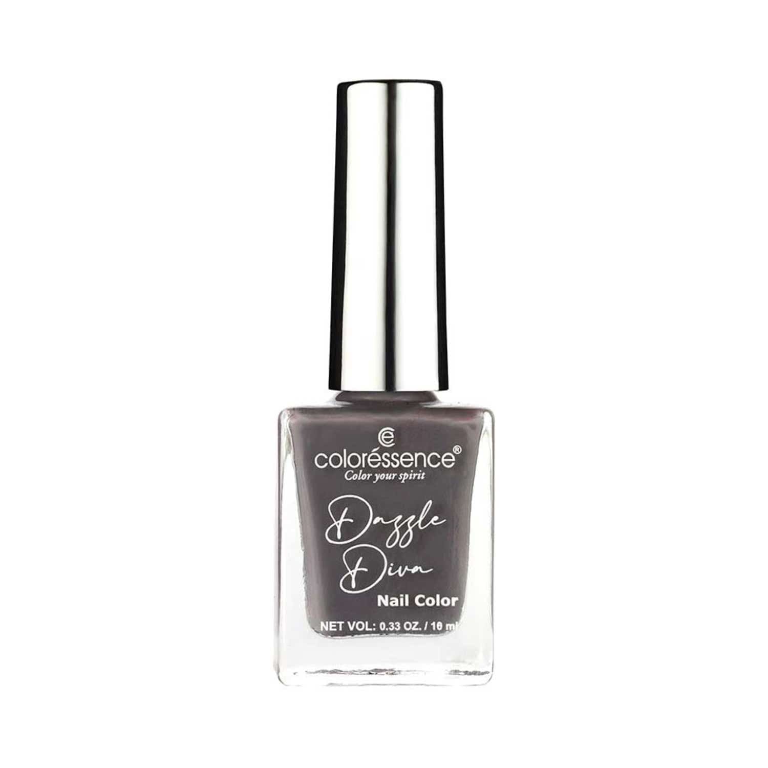 Coloressence Dazzle Diva Matte Finish Nail Paint -Grey Agate (10 ml) - Coloressence