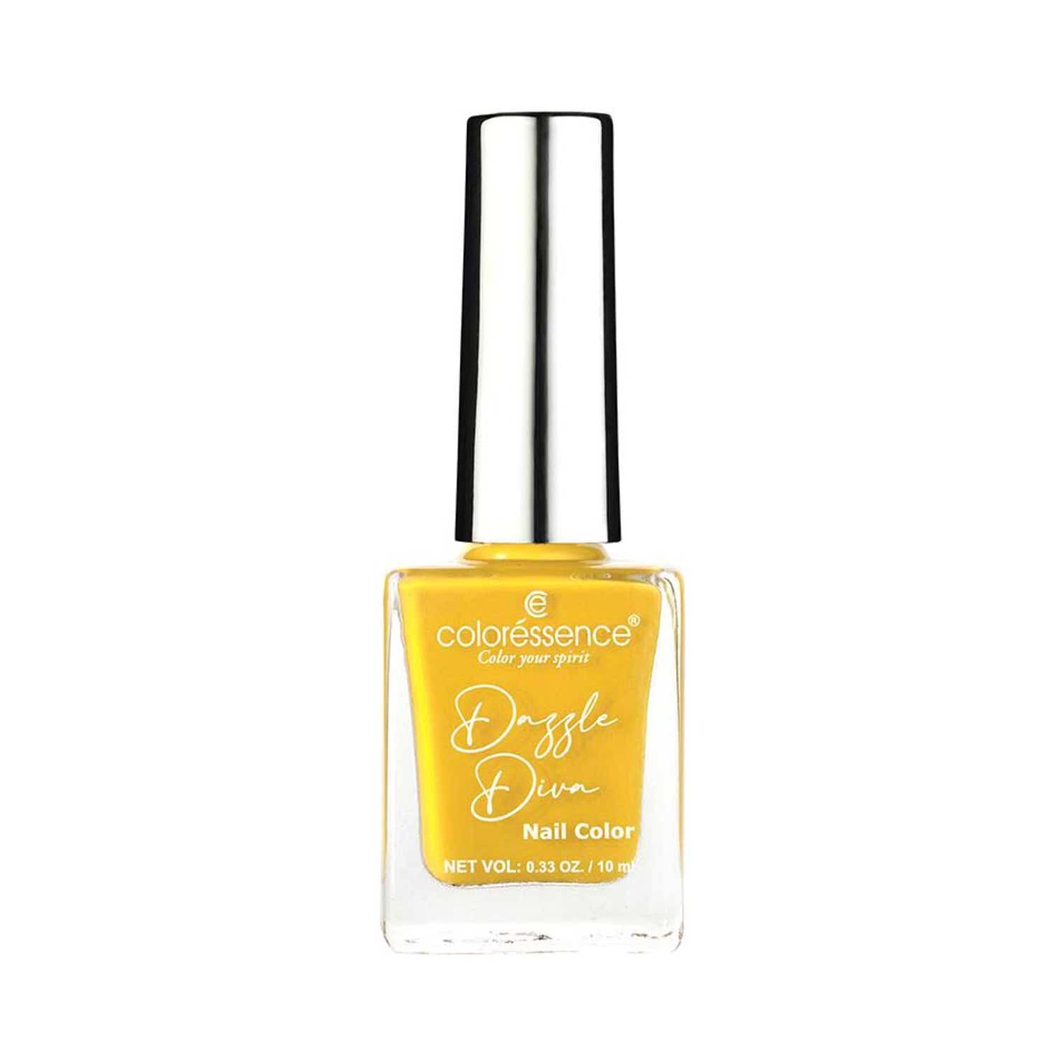 Coloressence Dazzle Diva Matte Finish Nail Paint -Yellow Citrine (10 ml) - Coloressence