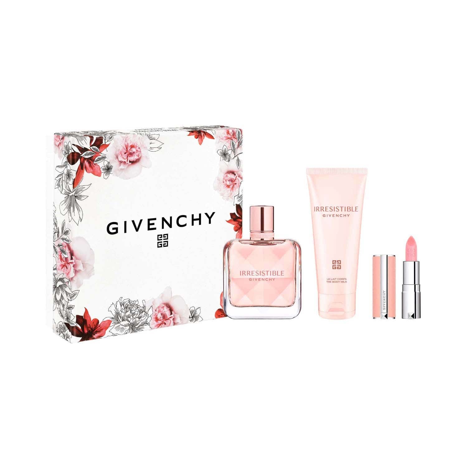 Givenchy Irrésistible Gift Set (Eau De Parfum 50ml + Body Lotion 75ml + Rose Perfecto 01) - Givenchy